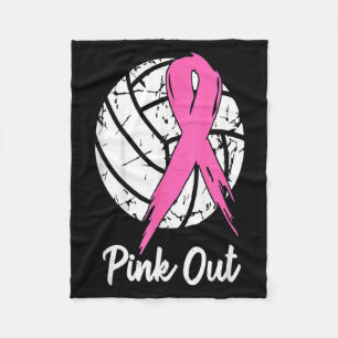 Brustkrebs nk Out Ribbon Volleyball-Bewusstsein Fleecedecke