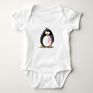 Brustkrebs-Pinguin Baby Strampler