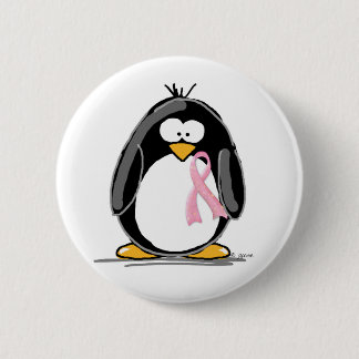 Brustkrebs-Pinguin Button