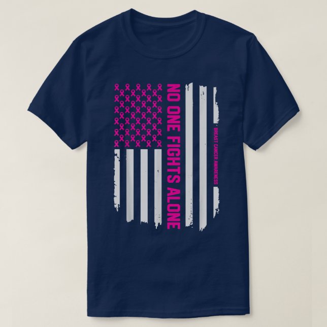 Brustkrebs Pink Brustkrebs Bewusstsein T-Shirt (Design vorne)