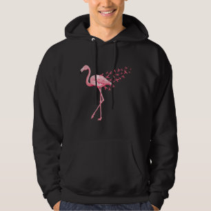 Brustkrebs rosa Flamingo Ribbon-Erholung Hoodie
