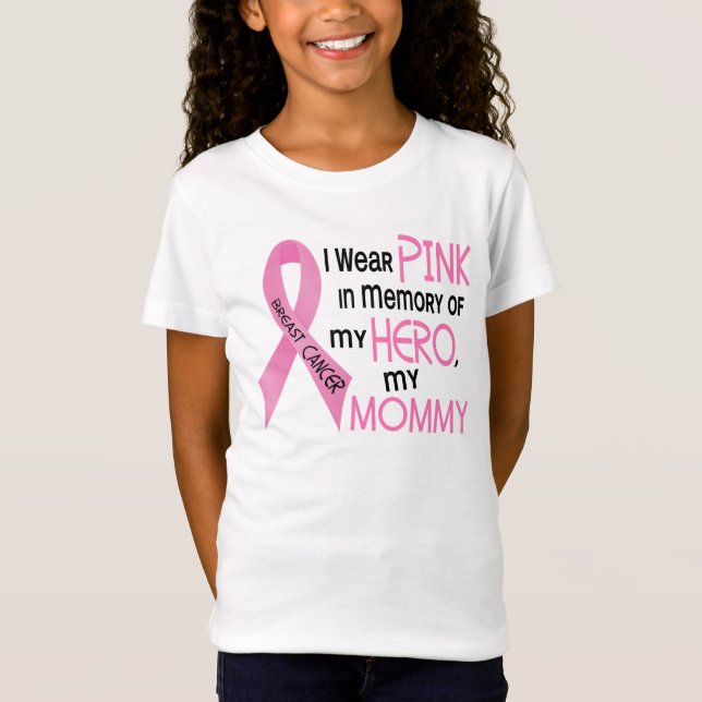 Brustkrebs ROSA ZUM GEDENKEN AN MEINE MAMA 1 T-Shirt (Vorderseite)