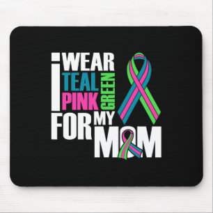 Brustkrebs-Schleife für Mama Krebsbewusstsein Mousepad
