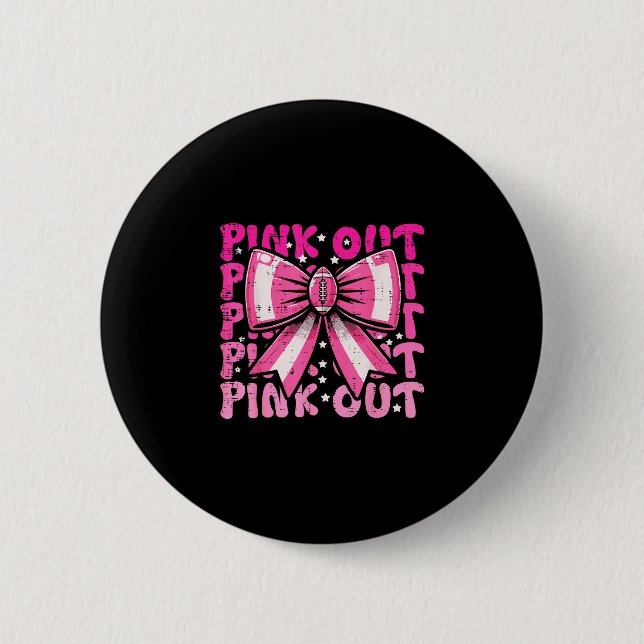Brustkrebs-Schleife rosa Bewusstsein Frauen Button (Vorderseite)