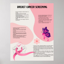Brustkrebs-Screening medizinisches Poster