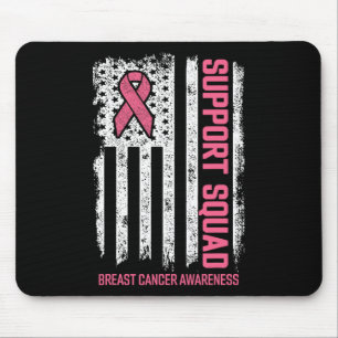Brustkrebs-Shirts unterstützen Brustkrebs im Quadr Mousepad