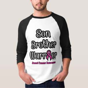 Brustkrebs - Sohn-Bruder-Krieger. T-Shirt