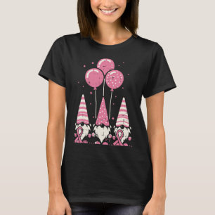 Brustkrebs steigt Rosa-Band-Bewusstsein Frauen m T-Shirt