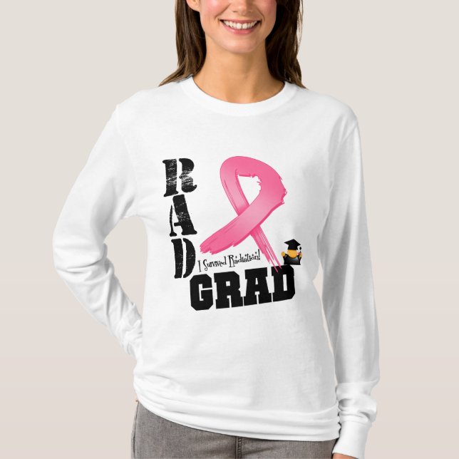 Brustkrebs-Strahlentherapie-KRASSER Absolvent T-Shirt (Vorderseite)
