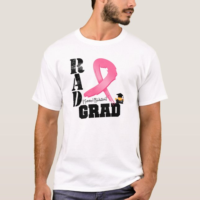 Brustkrebs-Strahlentherapie-KRASSER Absolvent T-Shirt (Vorderseite)