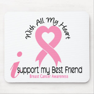 Brustkrebs stütze ich meinen besten Freund Mousepad