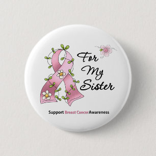 Brustkrebs-Stützschwester Button