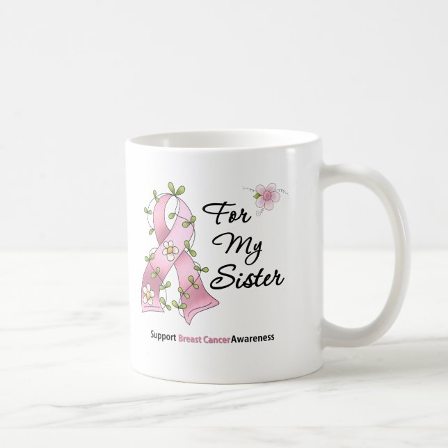 Brustkrebs-Stützschwester Kaffeetasse (Rechts)