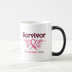 Brustkrebs-Survivor Tribal Ribbon Verwandlungstasse
