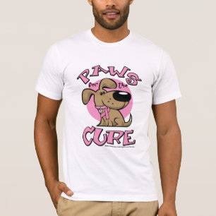 Brustkrebs-Tatzen für den Heilungs-Hund T-Shirt