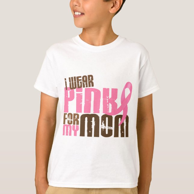 Brustkrebs TRAGE ICH ROSA FÜR MEINE MAMA 6,3 T-Shirt (Vorderseite)