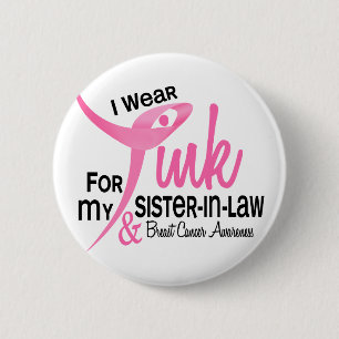 BRUSTKREBS trage ich Rosa für meine Schwägerin 41 Button