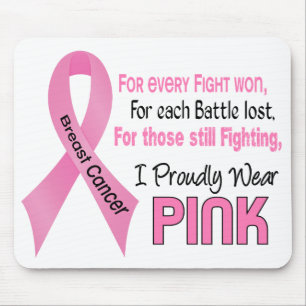 Brustkrebs trage ich stolz Rosa 1 Mousepad