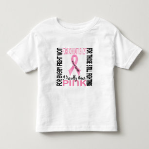 Brustkrebs trage ich stolz Rosa 2 Kleinkind T-shirt