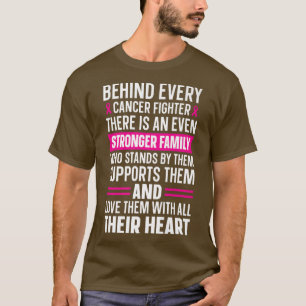 Brustkrebs-Überleben starke Familienunterstützung T-Shirt