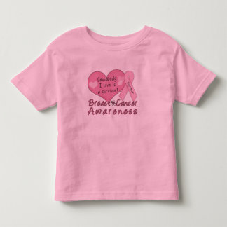 Brustkrebs-Überlebend-Kleinkind-lange Hülse Kleinkind T-shirt