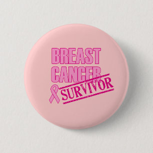 Brustkrebs-Überlebend-Knopf Button