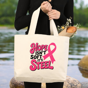Brustkrebs-Überlebende Rosa-Ribbon-Krieger kämpfen Jumbo Stoffbeutel
