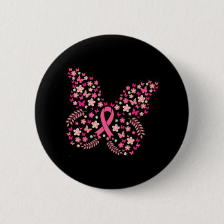 Brustkrebs-Überlebende von Butterfly Frauen Button