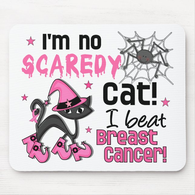 Brustkrebs-Überlebender Halloweens 2 Mousepad (Vorne)