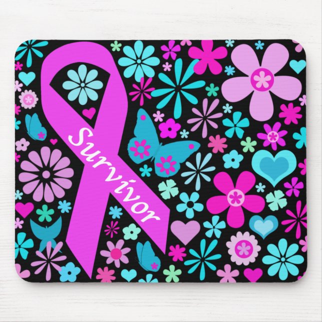 Brustkrebs-Überlebender Mousepad (Vorne)