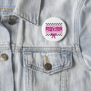 Brustkrebs-Überlebender Rosa Button