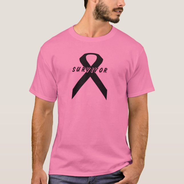 Brustkrebs-Überlebensrate Ribbon-T - Shirt (Vorderseite)