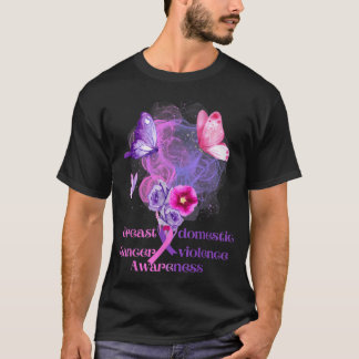 Brustkrebs und Sensibilisierung für die häusliche  T-Shirt