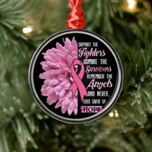 Brustkrebs unterstützt das Geschenk der Kämpfer fü Ornament Aus Metall