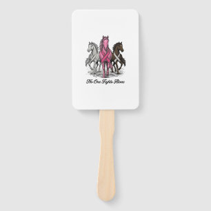 Brustkrebs-Unterstützung Pferd Vektor-Shirt-Design Fächer