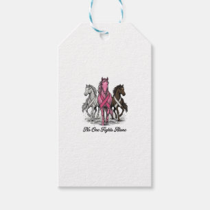 Brustkrebs-Unterstützung Pferd Vektor-Shirt-Design Geschenkanhänger
