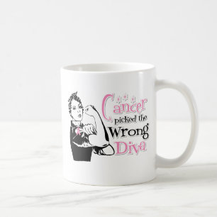 Brustkrebs wählte die falsche Diva aus Kaffeetasse