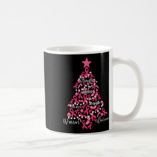 Brustkrebs Weihnachtsbaum Pink Ribbon Kampf Awa Kaffeetasse