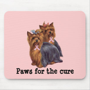 Brustkrebs Yorkshires Terrier Mousepad