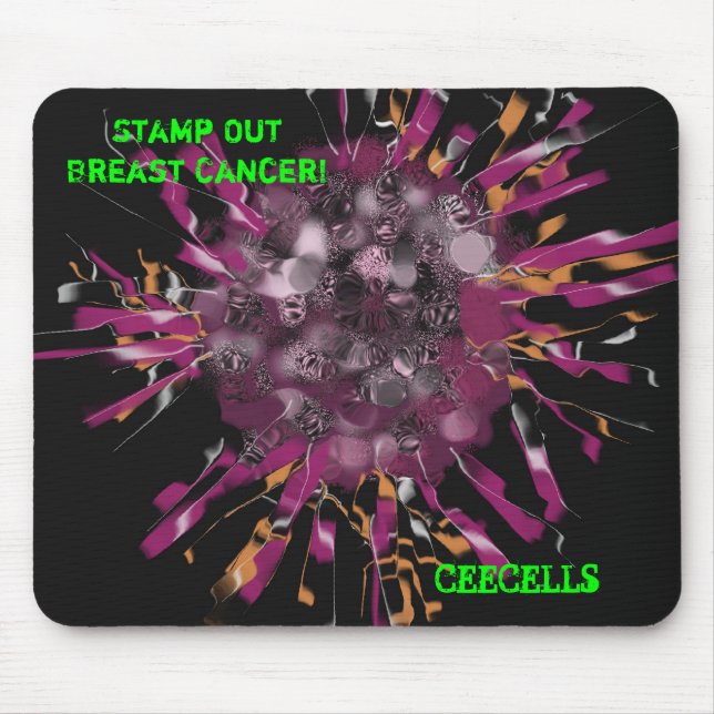 Brustkrebs-Zelle, CEECELLS Mousepad (Vorne)