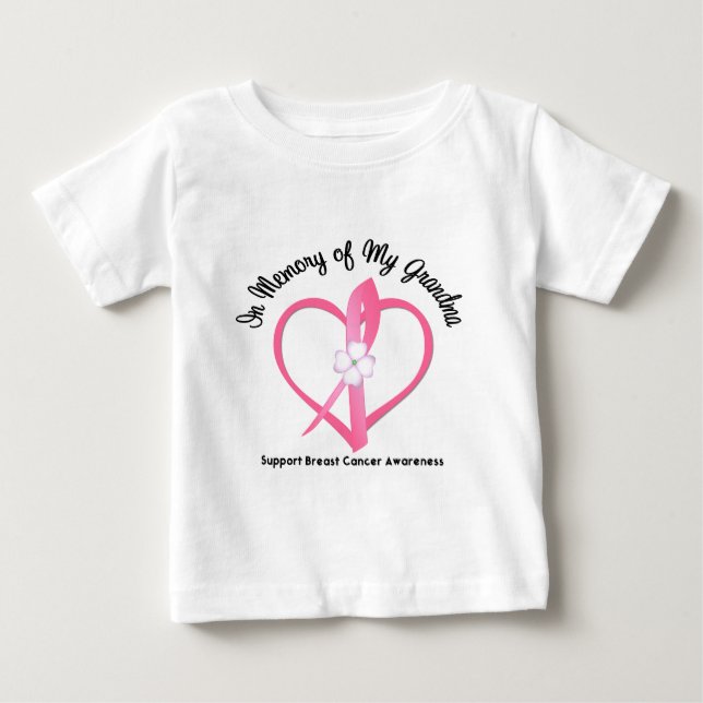 Brustkrebs zum Gedenken an meine Großmutter Baby T-shirt (Vorderseite)