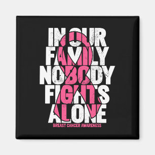 Brustkrebsbewusstsein der Familie Pink zur Unterst Magnet