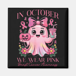 Brustkrebsbewusstsein Für Nk Oktober Und Halloween Magnet