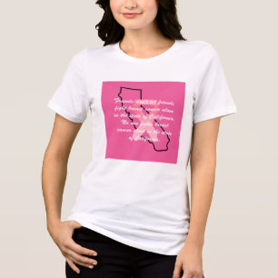 Brustkrebsbewusstsein in Kalifornien T-Shirt Tri-Blend Shirt