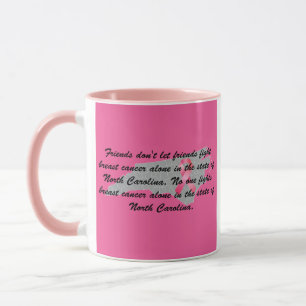 Brustkrebsbewusstsein in North Carolina  Tasse