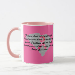 Brustkrebsbewusstsein in South Carolina Tasse