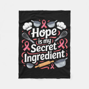Brustkrebsbewusstsein Koch kocht rosa Band Fleecedecke