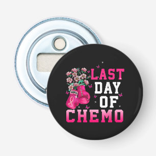 Brustkrebsbewusstsein Letzter Tag der Chemo Kriege Flaschenöffner