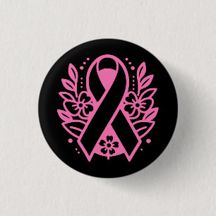 Brustkrebsbewusstsein Rosa Band Button
