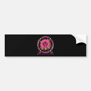 Brustkrebsbewusstsein Rosa Band Sonnenblume Hoffnu Autoaufkleber